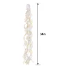 Iridescent Luminous Rainbow Fabric Swirl Decorations, 34in, 10ct
