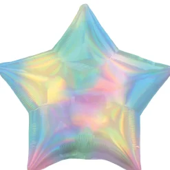 Iridescent Star Balloon, Assorted Colors