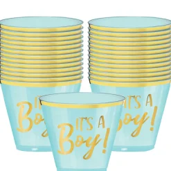 It's a Baby Plastic Cups - 9oz, 30ct, Assorted Colors