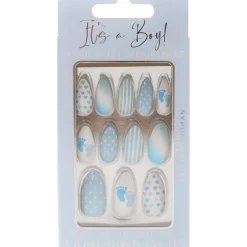It's a Baby Shower Faux Nail Set, 24pc, Assorted Colors