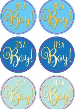 It's a Baby Shower Sticker Seals, 25ct, Assorted Colors