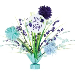 It's a Boy Baby in Bloom Baby Shower Spray Centerpiece, 18in