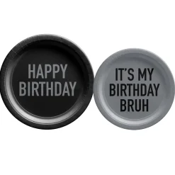 It's My Birthday Bruh Paper Plate, 8ct, Assorted Options