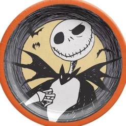 Jack Skellington Paper Dinner Plates, 10in, 18ct - The Nightmare Before Christmas