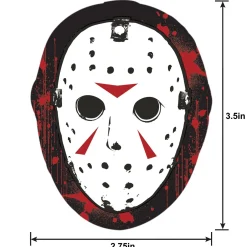 Jason Mask Sticker, 2.8in x 3.5in - Friday the 13th