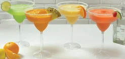 Jumbo Clear Plastic Margarita Glasses, 30oz, 4ct