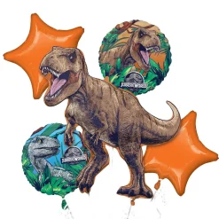 Jurassic World Foil Balloon Bouquet, 5pc
