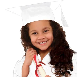 Kids' Autograph Fabric Graduation Cap, Assorted Colors