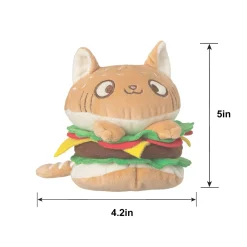 Kitty Burger Plush, 4.2in x 5in