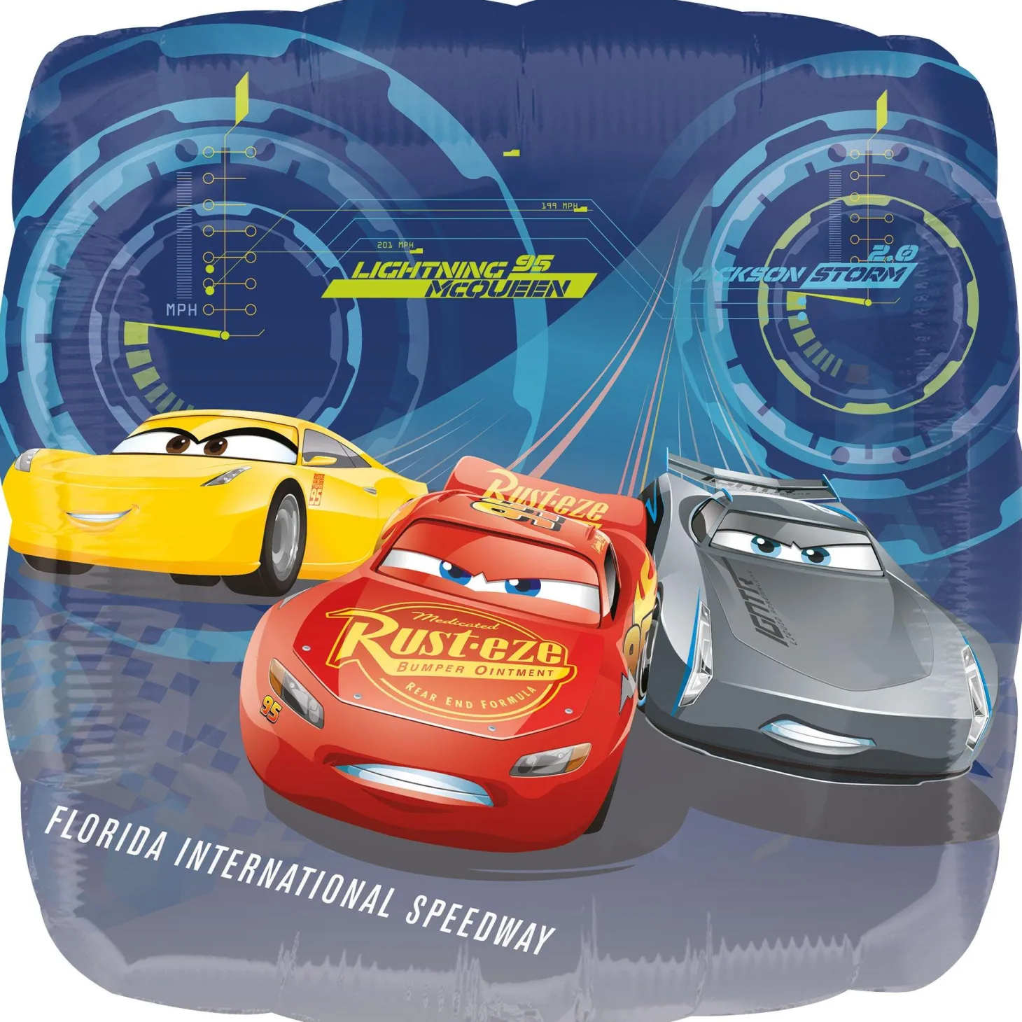 Lightning McQueen Foil Balloon, 18in - Cars 3