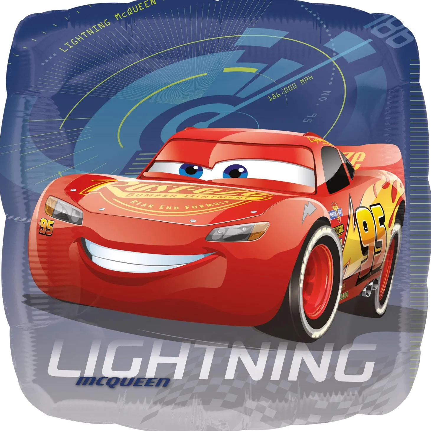 Lightning McQueen Foil Balloon, 18in - Cars 3