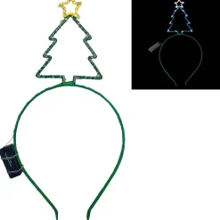 Light-Up Christmas Tree Outline Headband