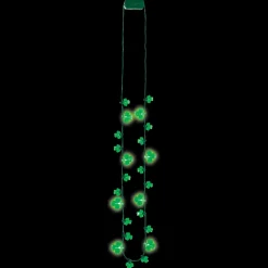 Light-Up LED Shamrock Necklace