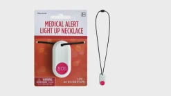 Light-Up Medical Alert Button Necklace Prop - 100th Day of School
