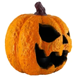 Light-Up Misting Jack-o'-Lantern Plastic Decoration, 8.75in x 9in