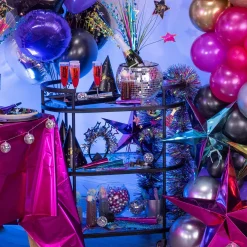 Light-Up Starlight Tinsel Garland, 9ft