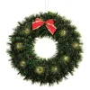 Lite-Up Tinsel Wreath
