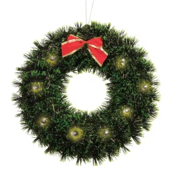 Lite-Up Tinsel Wreath
