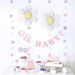 Little Daisy Baby Shower Room Decorating Kit, 27pc