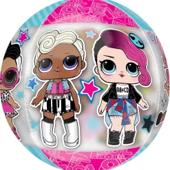 L.O.L. Surprise Forever Plastic Balloon, 15in x 16in - See Thru Orbz