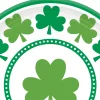 Lucky Shamrock Dessert Plates 8ct