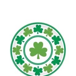 Lucky Shamrock Dessert Plates 8ct