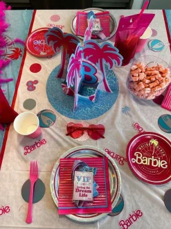 Malibu Barbie Plastic Table Cover, 54in x 96in