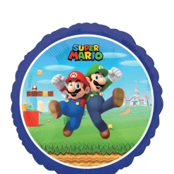 Mario & Luigi Foil Balloon, 18in - Super Mario Bros