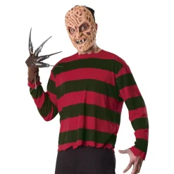 Men's A Nightmare on Elm Street Freddy Krueger Printed Shirt and Mask Set