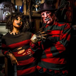 Men's A Nightmare on Elm Street Freddy Krueger Printed Shirt and Mask Set