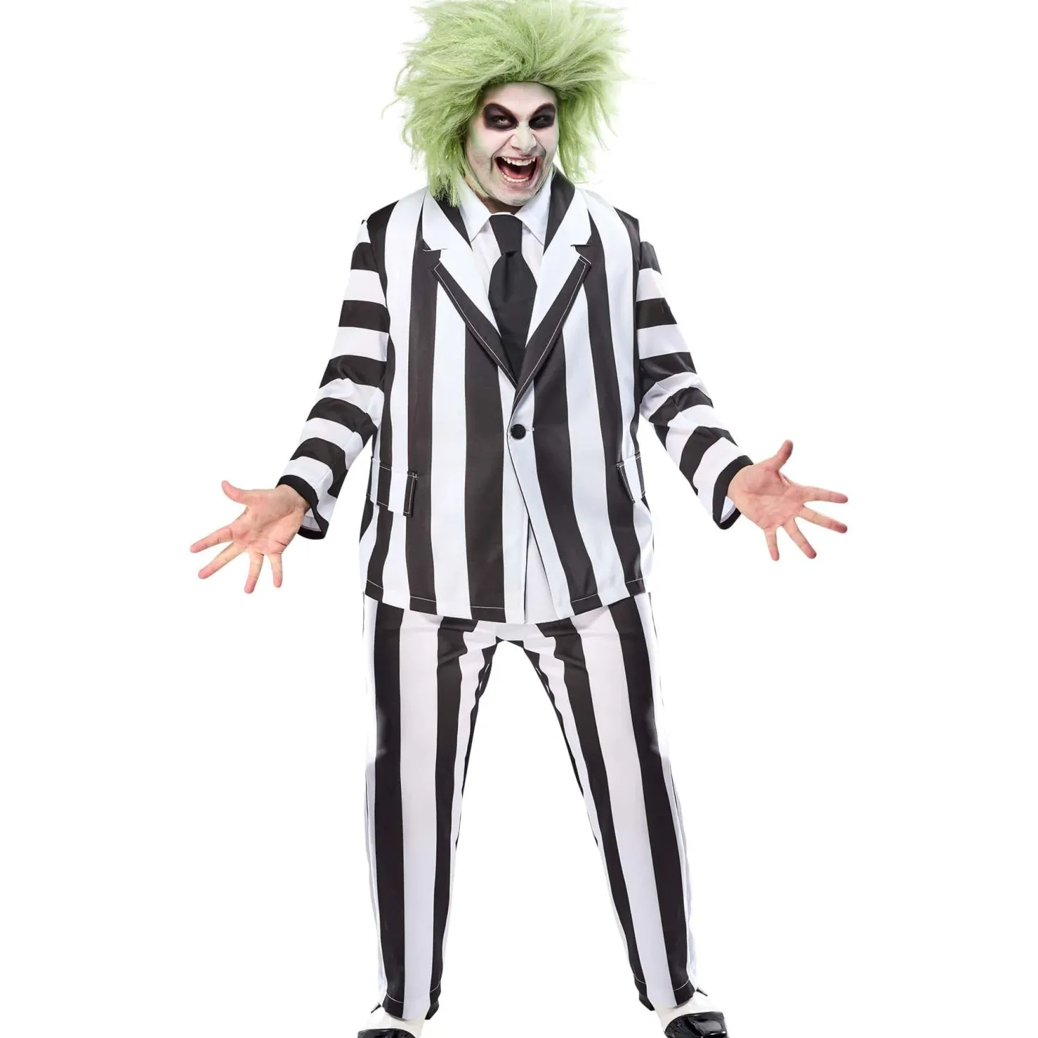 Men's Big and Tall Beetlejuice Classic Costume