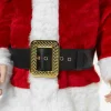 Men's Black and Gold Santa Belt - Deluxe
