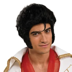 Men's Black Elvis Wig
