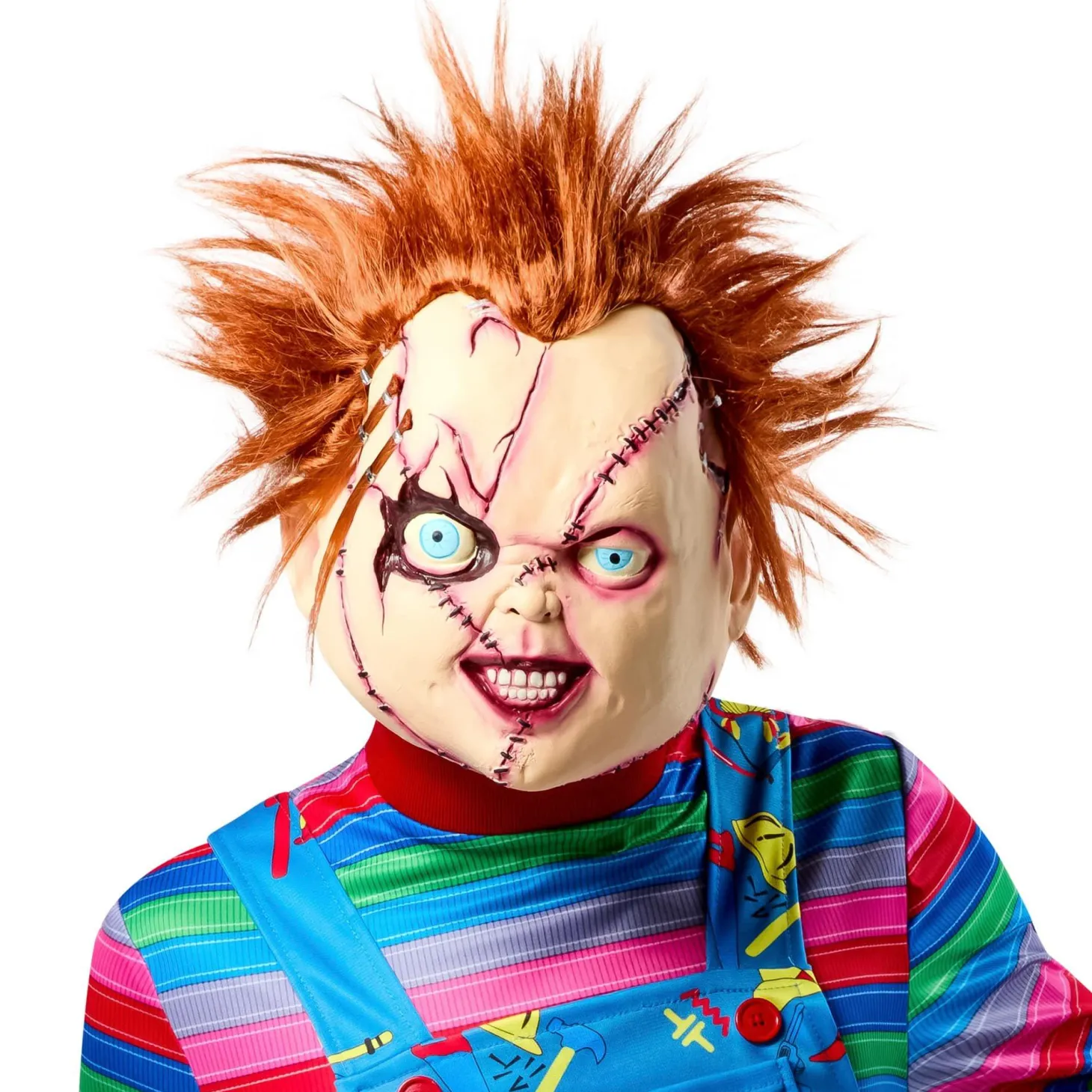 Men's Bride of Chucky Stitched Up Chucky 3/4 Vinyl Mask