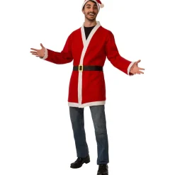Men's Casual Santa Claus Jacket and Hat Set