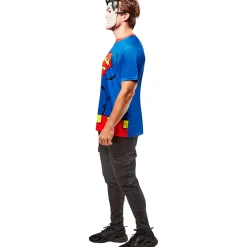 Men's DC Comics Ben Cooper Superman T-Shirt and Half Mask