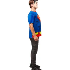 Men's DC Comics Ben Cooper Superman T-Shirt and Half Mask