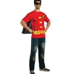 Men's DC Comics Robin T-Shirt and Mask Set