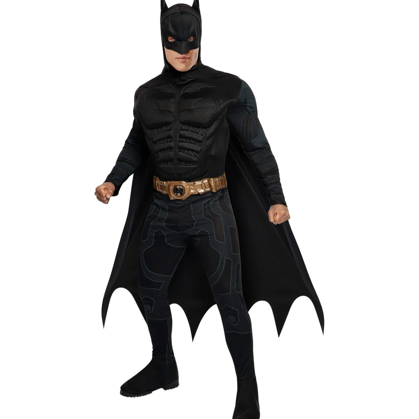 Men's DC Comics The Dark Knight Batman Muscle Chest Costume - Deluxe