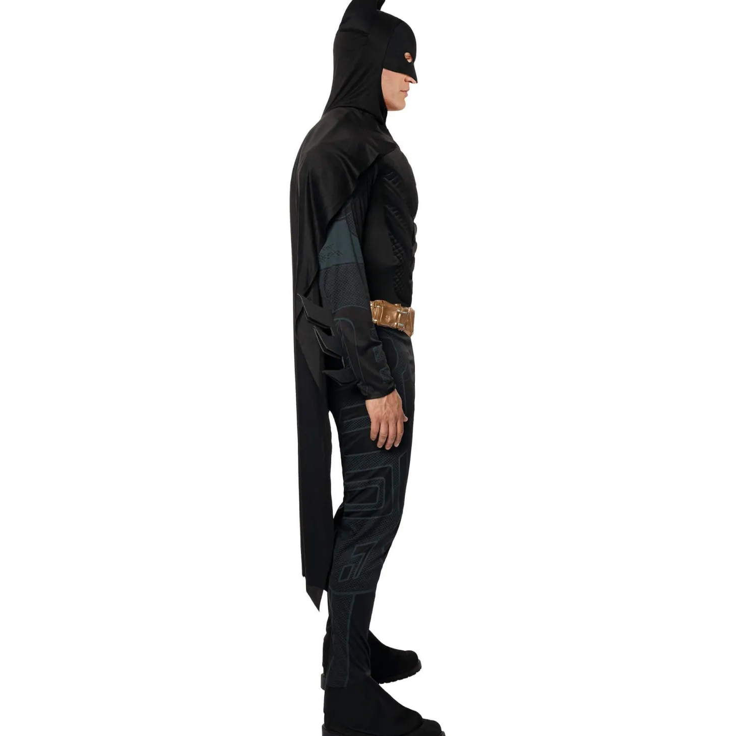 Men's DC Comics The Dark Knight Batman Muscle Chest Costume - Deluxe