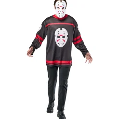 Men's Friday the 13th Jason Voorhees Costume Top with Mask
