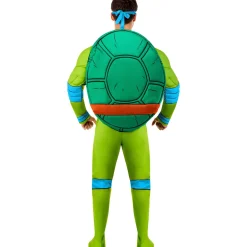 Men's Retro Teenage Mutant Ninja Turtles Leonardo Padded Jumpsuit Costume - Deluxe