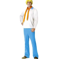 Men's Scooby-Doo Fred Costume with Wig