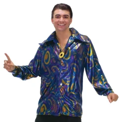 Men's 70s Disco Dynamite Dude Costume Shirt