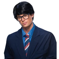 Men's Short Black Super Reporter Wig