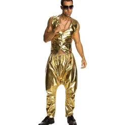 Men's 1990's MC Gold Vest