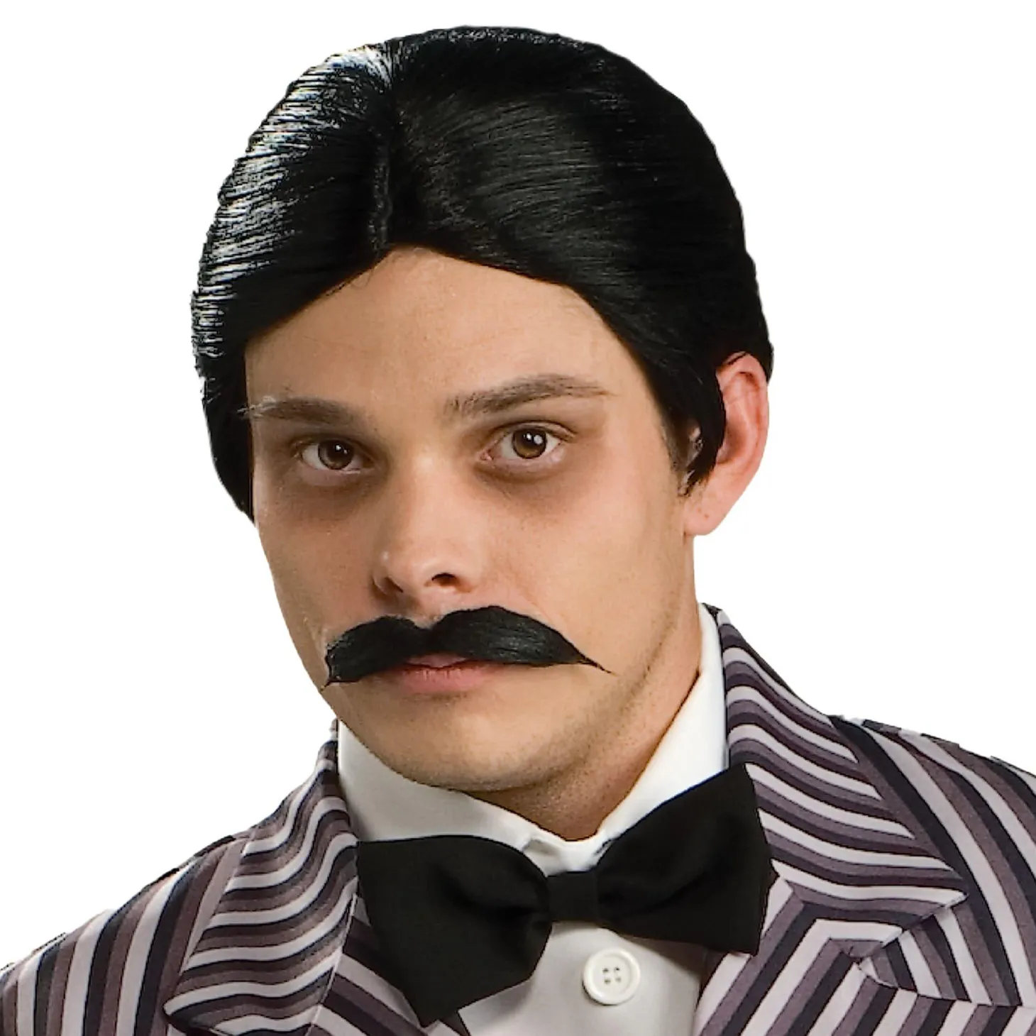 Men's The Addams Family Gomez Wig and Mustache Set