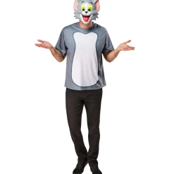 Men's Tom and Jerry Ben Cooper Tom T-Shirt and Half Mask