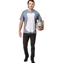 Men's Tom and Jerry Ben Cooper Tom T-Shirt and Half Mask