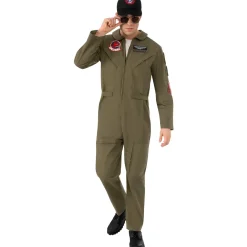 Men's Top Gun: Maverick Flight Suit Costume - Deluxe